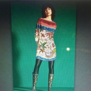 Desigual A-line Dress w/ side zipper NWT 17WWVW66